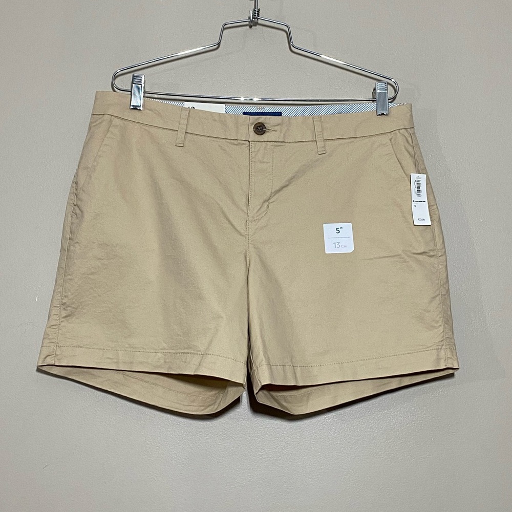 Old Navy Tan Shorts Womens Size 12 High Rise Casual Summer NWT